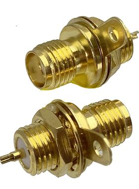 1pcs SMA Female Jack Bulkhead Nut Connector Solder Panel Mou