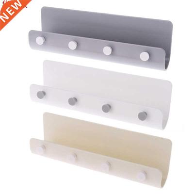 4 Hooks Wall Mounted Keys Mail Letter Organizer Storage Rack