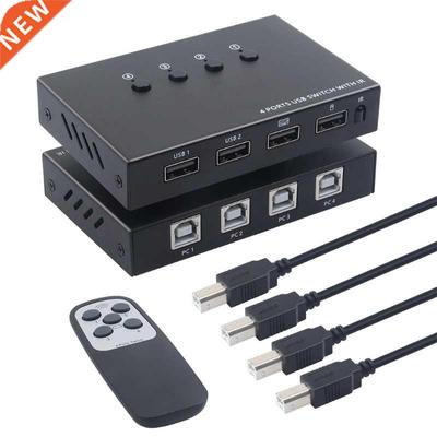 Switch Selector USB 2.0 Peripheral Switcher Box KVM Switch f