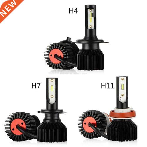1Pair Car Headlights LED H4 H7 H11 Lights Bulbs CSP Chip 800
