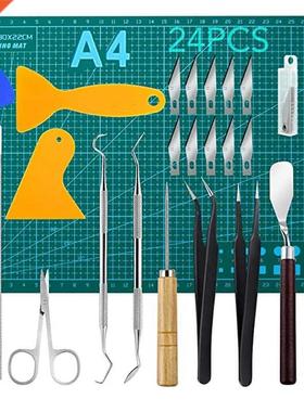 24 PCS Precision Craft Weeding Tools Kit 适用于 Weeding Viny