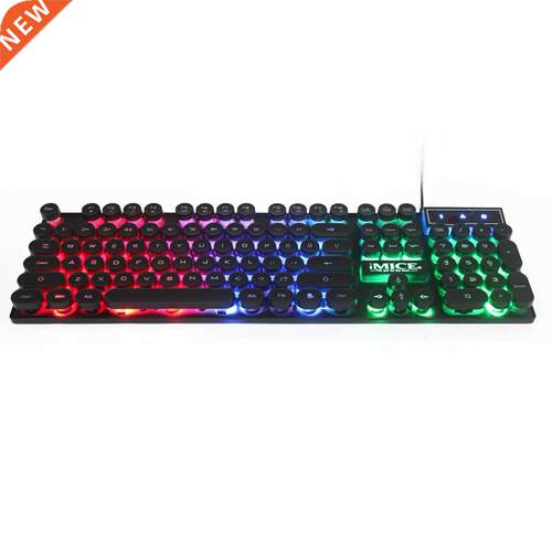 An-800 104 Keys Rgb Backlt Mechancal Wred Keyboard 19-key