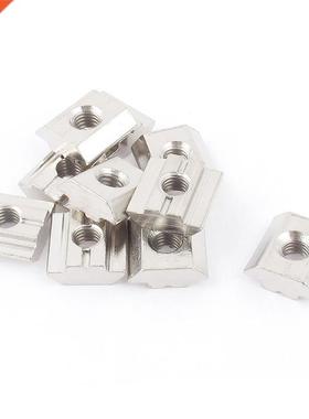 10Pcs T-SZinc Plated Hardware 0 Series M6 Roll In T-Nut