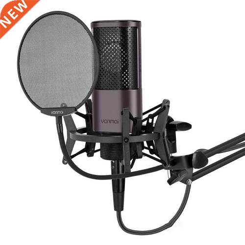 Portable Gaming Microphone Condenser Microphe Compatible wit