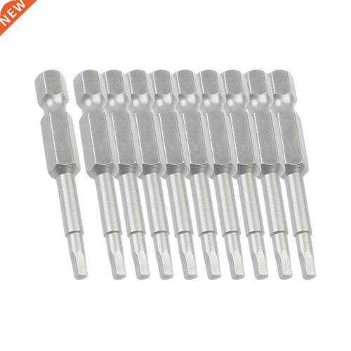 Power Tool 2.5mm Hex Head 50mm Bits Gray 10 Pcs