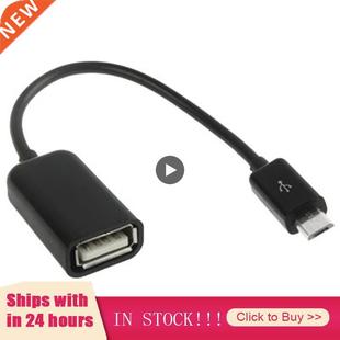 16cm Micro USB OTG Host Cable 1 Input Male To 2 Output Fema