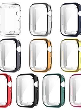 Case For Apple Watch 7 41mm 45mm TPU Bumper Frame Matte Case