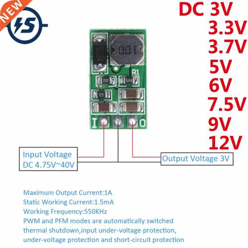 Step-Down Module 1A DC-DC Step-Down Converter Module Input 5