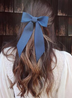 Fashion Hair Grips Bow Hair Clip Women Solid Hairpin Trendy