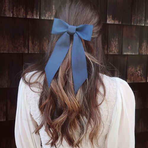 Fashion Hair Grips Bow Hair Clip Women Solid Hairpin Trendy