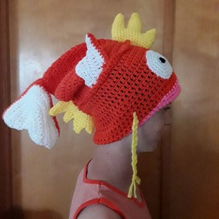 Shiny Magikarp Hat Funny Knitted Beanie Creative Hat for