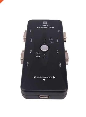 KV Switcher 4-port anual VGA Switcher USB ulti Port Conve