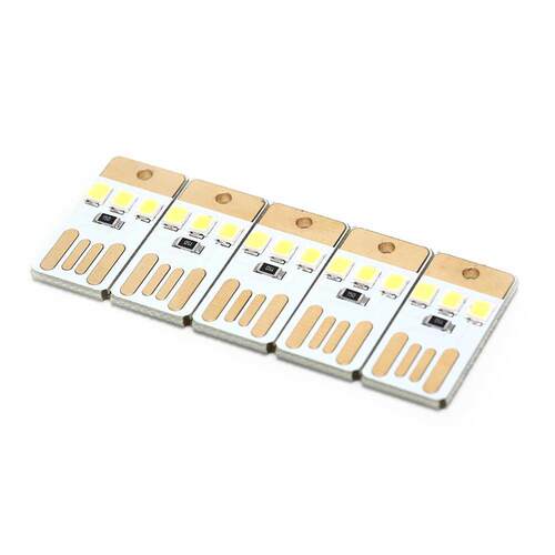One / 5pcs 0.2W USB LED Bulb Book Light For Laptop PC Powerb