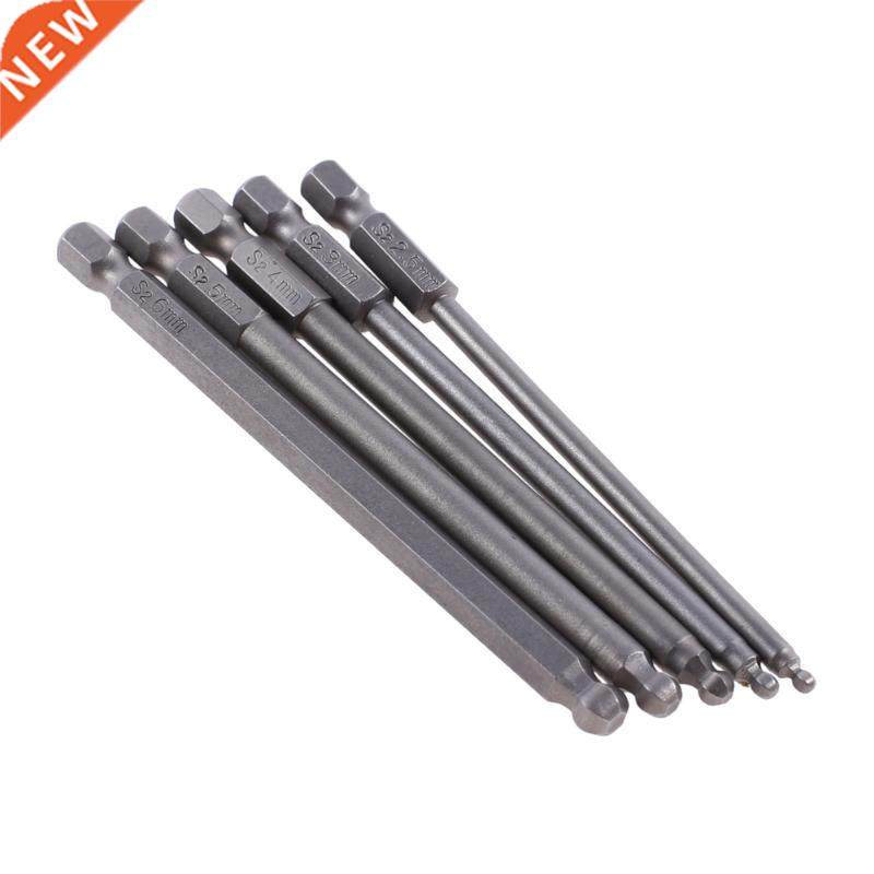 5pcs 10cm Hex Bts Steel Ball End Hexagon Head Drll Sets S2