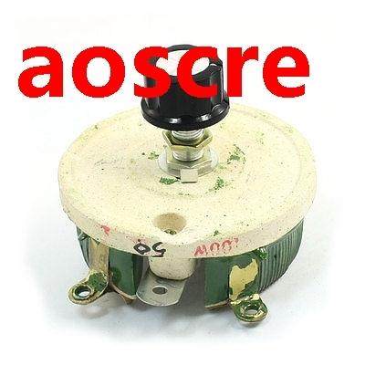 100W 50 Ohm Ceramic Potentiometer Variable Taper Pot Resisto