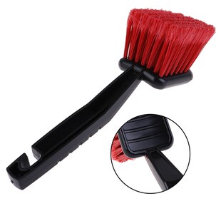 New Car 1pc Tire Wheel Cleaner Brush Red Blac Bristle with
