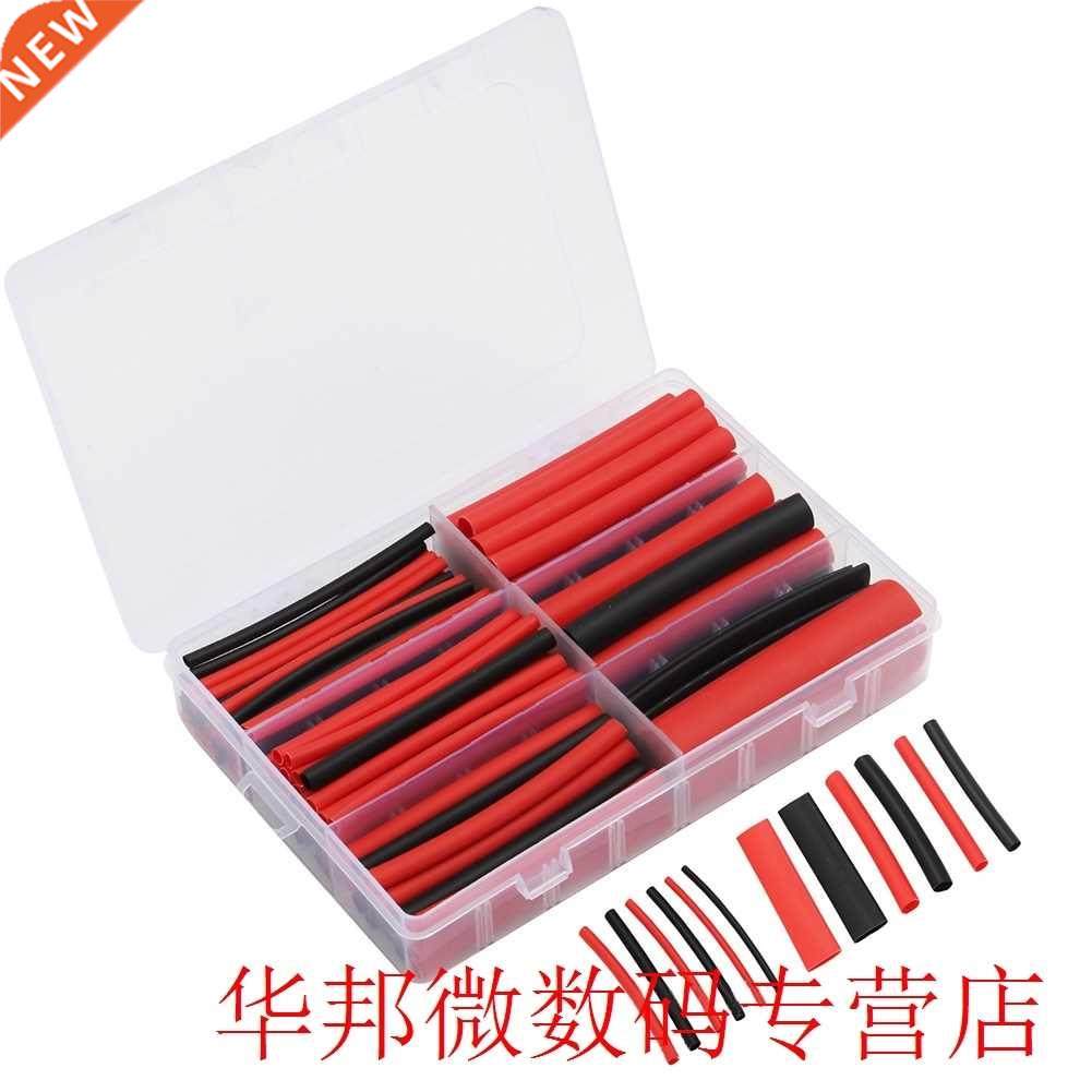 130Pcs Assortment Adhesive Tube Dual Wall Cable Sleeve Wrap