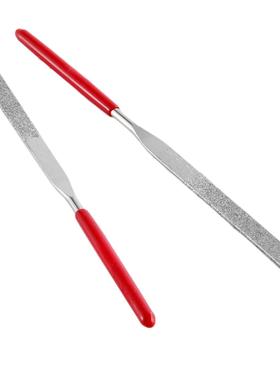 10Pcs 3mm x 140mm Flat Diamond Needle File Cutting Repair Ha