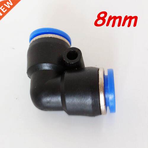 100Pcs 8mm ID Pneumatic Connectors Push in Elbow Fitting Equ