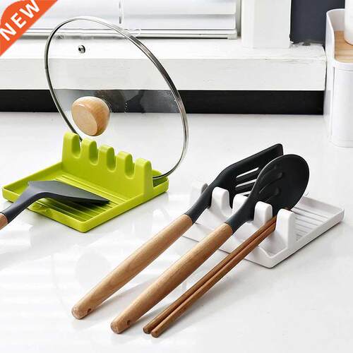 Plastic Spoon Rest Kitchen Organizer for Fork Spatula Rack S