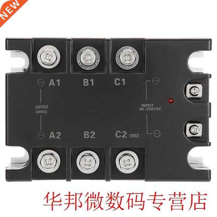 3-Phase 40A AC-AC Solid State Relay SSR Input 90-250VAC Load