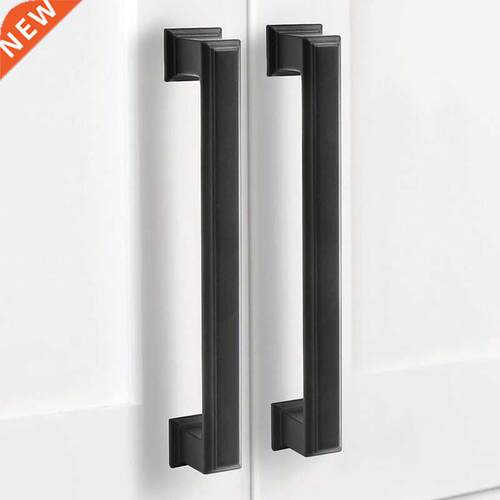 10 Packs Cabinet Handles, Matte Black Door Pulls for Kitchen