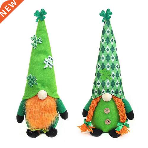 Patrick	s Day Gnome Plush Elf Decorations Mr and Mrs