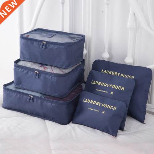 6 PCS Travel Storage Bag Set for Clothes Tidy Organizer Ward