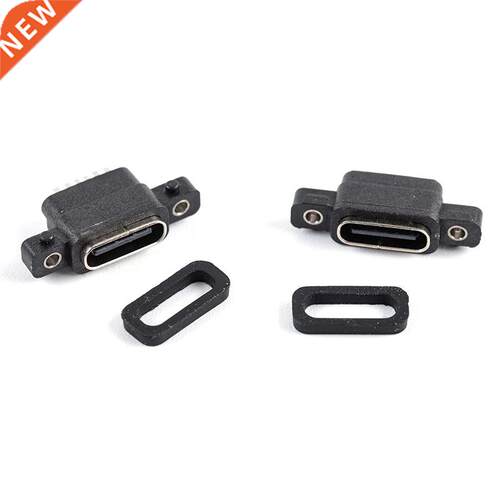2/4Pc USB 3.1 Type-C 6 Pin Female Socket SMD DIP Connector W