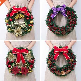 40cm Christmas Wreath Wall Door Hanging Ornament Artificial