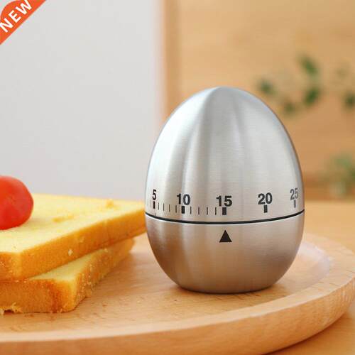 Kitchen timer stainless steel cooking eggs 60 minutes mechan