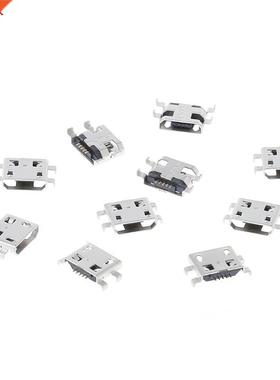 10 Pcs Type B icro USB 5 Pin Feale Charger ount Jack Conn