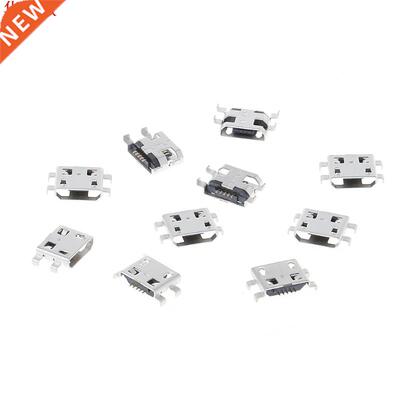 10 Pcs Type B icro USB 5 Pin Feale Charger ount Jack Conn