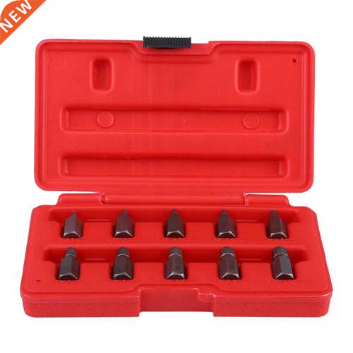 10Pcs/Box Screw Extractor Set Chromium Vanadium Steel 3.2-10