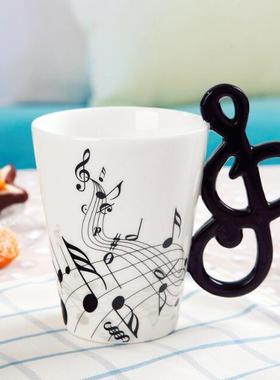 Creative Music Violin Style Guitar Ceramic Mug Coffee Tea Mi