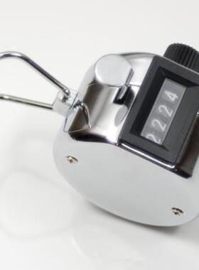 Portable Handy Digital Chrome Hand held Tally Clicker Count