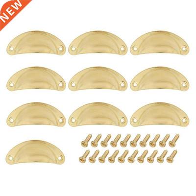 Cup Drawer Pull Kitchen Cabinet Handle Gold Tone, 66Mm Hole