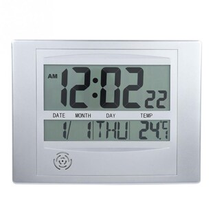 Indoor Clock Alarm Calendar Thermometer Tool With English s