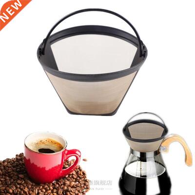 1 New Reusable Coffee Filter V60 Plastic Funnel Shaped Coffe