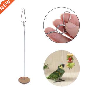 Parrots Birds Food Holder Support Stainless Steel Fruit Spea