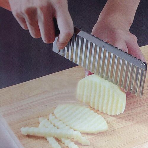 french fry Cutter Stainless Steel Potato Wavy Edged Cutter K