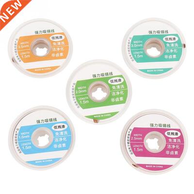 5Pcs 1.5m Solder Wick Desoldering Braid Wire Solder Remover