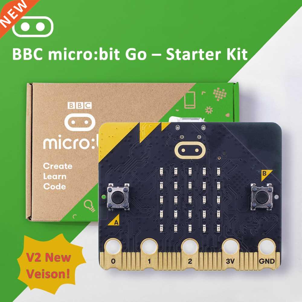 Latest Micro:bit V2 Board go kit comes with 25 LED display