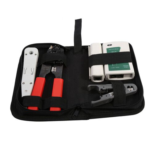 4 In 1 Network Cable Tester RJ45 RJ11 Cable Tester+Crimping