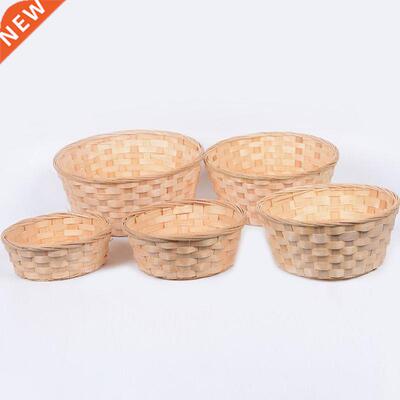 Bamboo Woven Bread Basket Snacks Container it Vegetables