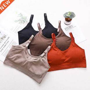Push Up Solid Sports Bra Cotton Sports Bras Women Jogging Gy