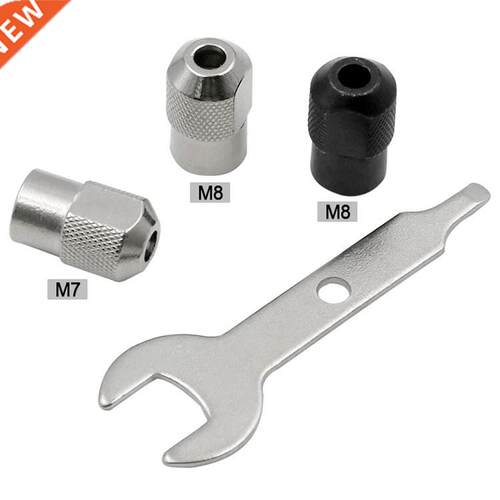 4pcs/set M7/M8x0.75 Electric Chuck With Mini Wrench Keyless