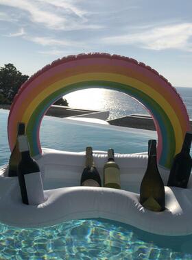 Summer Party Bucket Rainbow Cloud Cup Holder Inflatable Pool