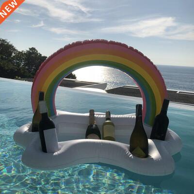 Summer Party Bucket Rainbow Cloud Cup Holder Inflatable Pool