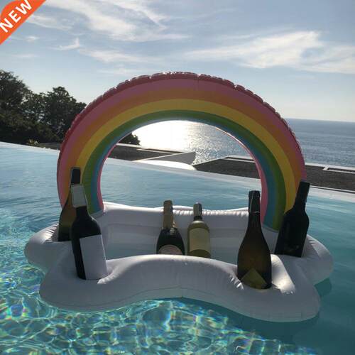 Summer Party Bucket Rainbow Cloud Cup Holder Inflatable Pool